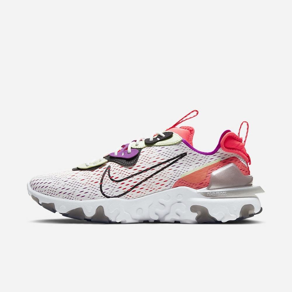 Sneakers Nike React Vision Blanche 3016-754 Summit White/Barely Volt/Laser Crimson/Black Homme | JKZ-28079605